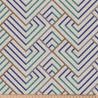 Printed Half Panama GIORGIO Ecru / Blue